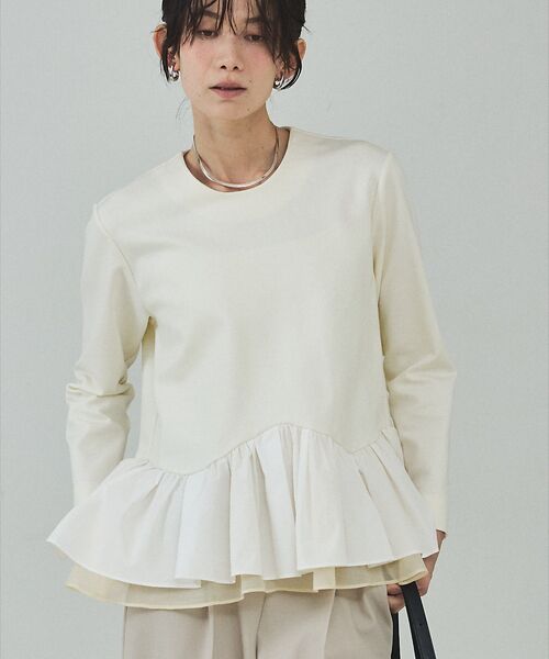 qualite / カリテ シャツ・ブラウス | タフタコンビプルオーバー【予約】 | 詳細13