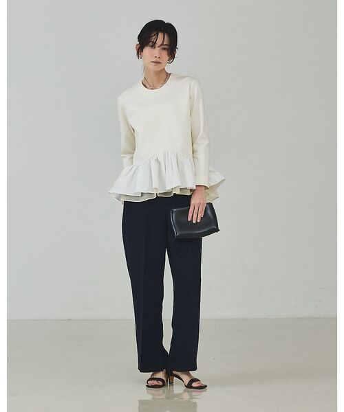 qualite / カリテ シャツ・ブラウス | タフタコンビプルオーバー【予約】 | 詳細15