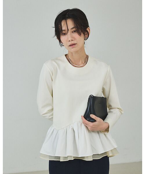 qualite / カリテ シャツ・ブラウス | タフタコンビプルオーバー【予約】 | 詳細18