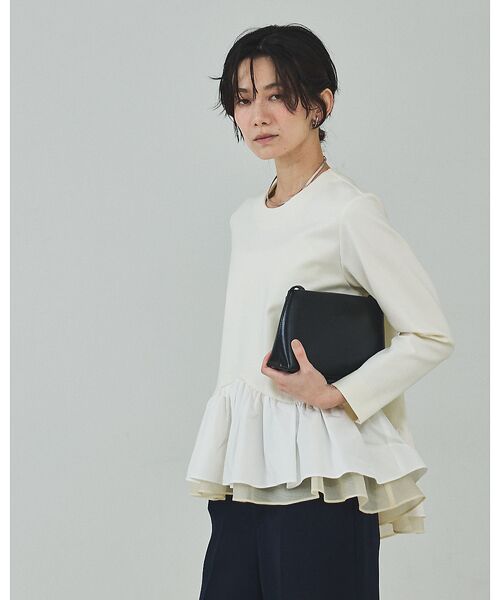 qualite / カリテ シャツ・ブラウス | タフタコンビプルオーバー【予約】 | 詳細19