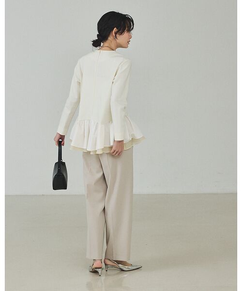 qualite / カリテ シャツ・ブラウス | タフタコンビプルオーバー【予約】 | 詳細2