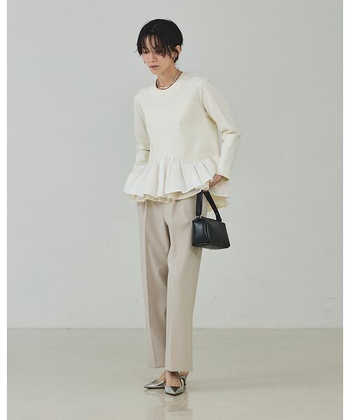 qualite / カリテ シャツ・ブラウス | タフタコンビプルオーバー【予約】 | 詳細3