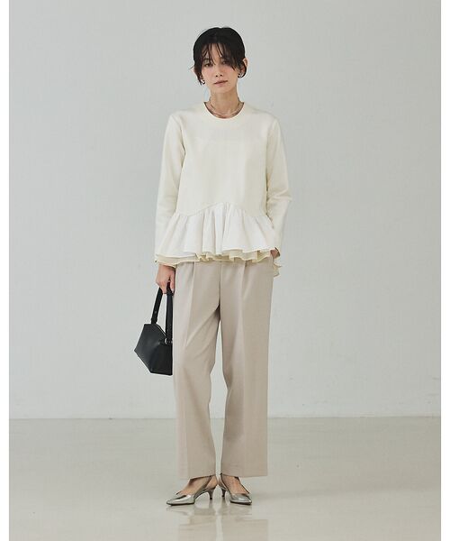 qualite / カリテ シャツ・ブラウス | タフタコンビプルオーバー【予約】 | 詳細4