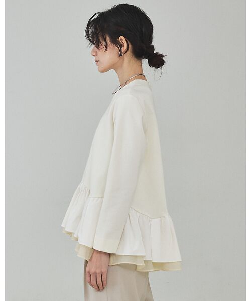 qualite / カリテ シャツ・ブラウス | タフタコンビプルオーバー【予約】 | 詳細6