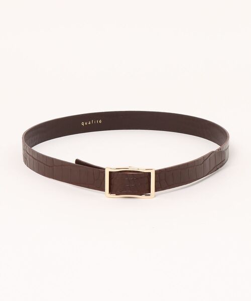 qualite / カリテ ベルト・サスペンダー | クロコダイルフリーサイズベルト | 詳細7