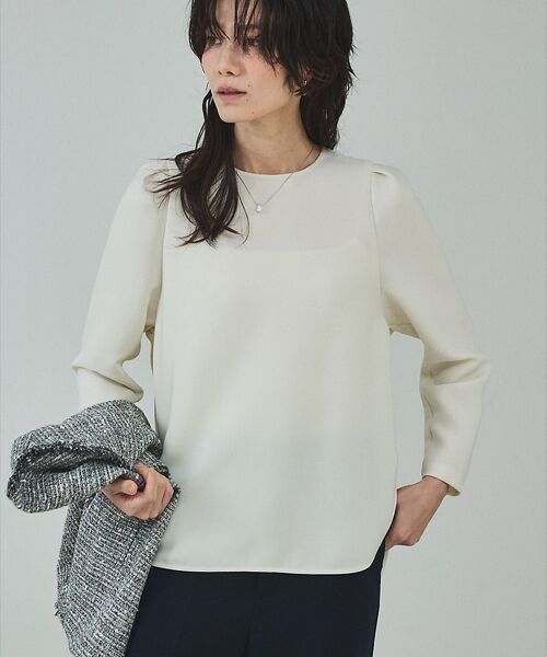 qualite / カリテ シャツ・ブラウス | ライトダブルクロスナローブラウス【予約】 | 詳細5