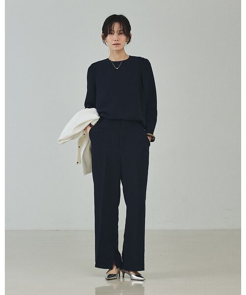 qualite / カリテ シャツ・ブラウス | ライトダブルクロスナローブラウス【予約】 | 詳細6