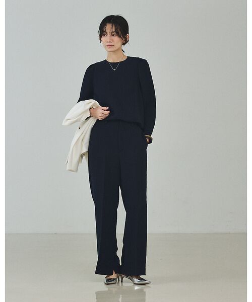 qualite / カリテ シャツ・ブラウス | ライトダブルクロスナローブラウス【予約】 | 詳細8