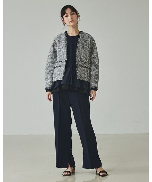 qualite / カリテ ベスト | ラメツイードジレ | 詳細14