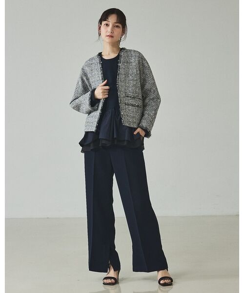 qualite / カリテ ベスト | ラメツイードジレ | 詳細6