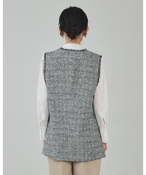 qualite / カリテ ベスト | ラメツイードジレ【予約】 | 詳細9