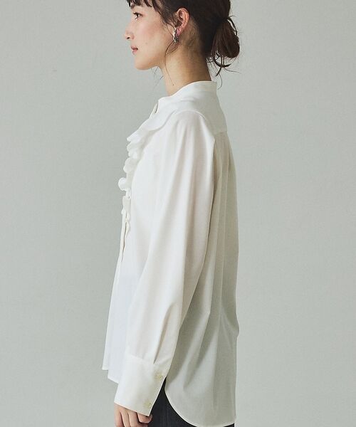 qualite / カリテ シャツ・ブラウス | フロントラッフルブラウス【予約】 | 詳細17