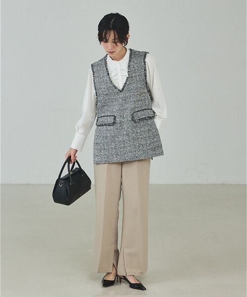 qualite / カリテ シャツ・ブラウス | フロントラッフルブラウス【予約】 | 詳細2