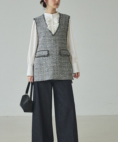 qualite / カリテ シャツ・ブラウス | フロントラッフルブラウス【予約】 | 詳細25