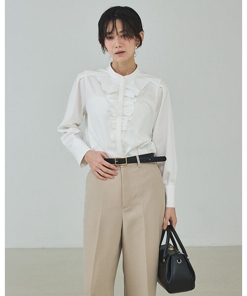 qualite / カリテ シャツ・ブラウス | フロントラッフルブラウス【予約】 | 詳細6