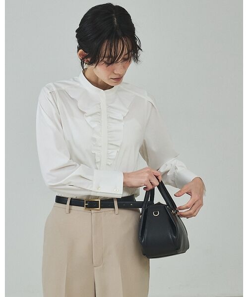 qualite / カリテ シャツ・ブラウス | フロントラッフルブラウス【予約】 | 詳細7