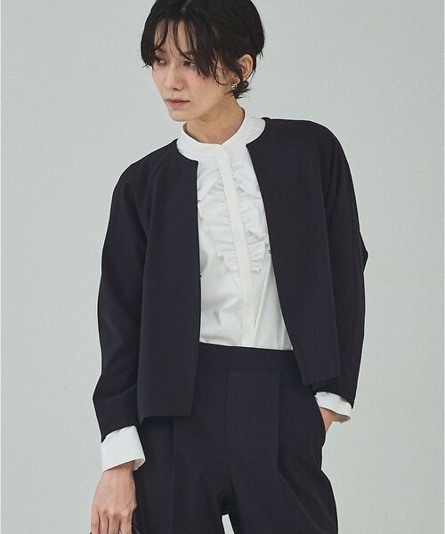 qualite / カリテ シャツ・ブラウス | フロントラッフルブラウス【予約】 | 詳細9