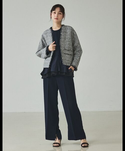 qualite / カリテ テーラードジャケット | ラメツイードジャケット | 詳細15