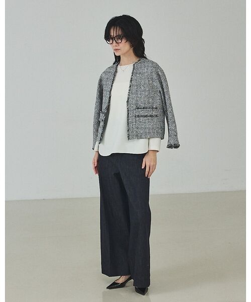 qualite / カリテ テーラードジャケット | ラメツイードジャケット【予約】 | 詳細3