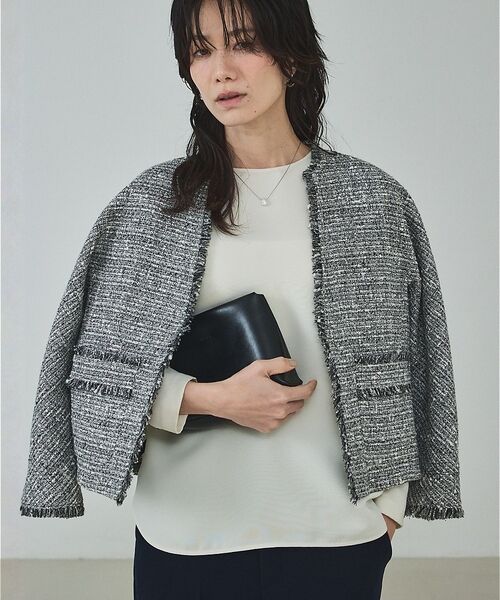 qualite / カリテ テーラードジャケット | ラメツイードジャケット【予約】 | 詳細5