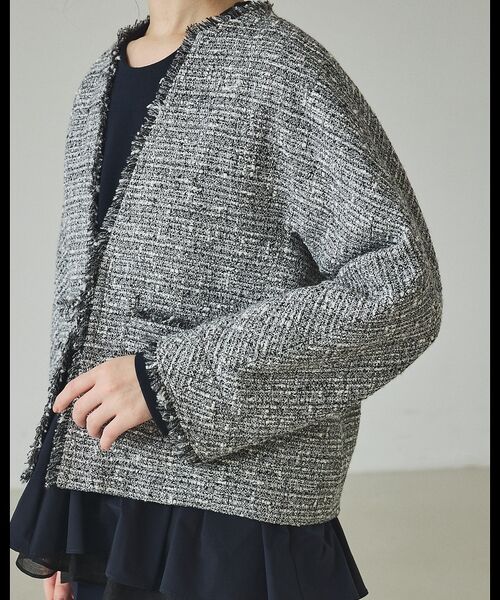 qualite / カリテ テーラードジャケット | ラメツイードジャケット | 詳細9