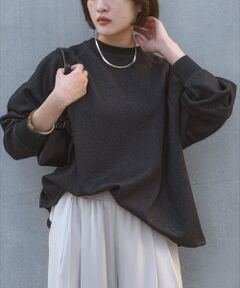 qualite / カリテ スウェット | 【ラフすぎない大人のスウェット】ラメスウェットプルオーバー
