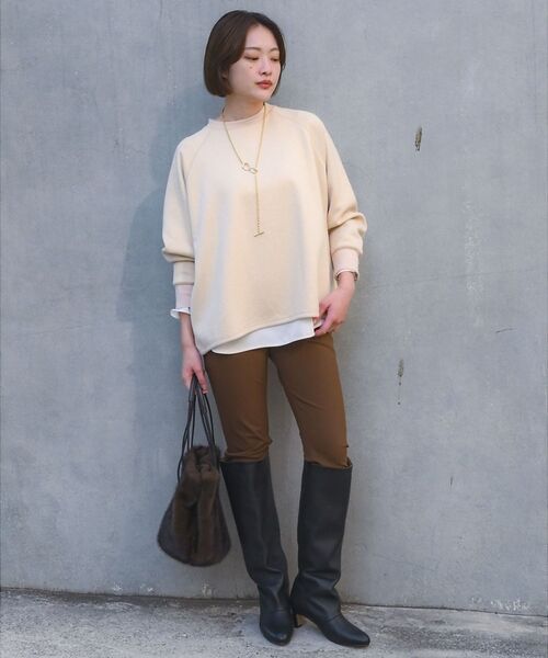 qualite / カリテ スウェット | 【ラフすぎない大人のスウェット】ラメスウェットプルオーバー | 詳細1