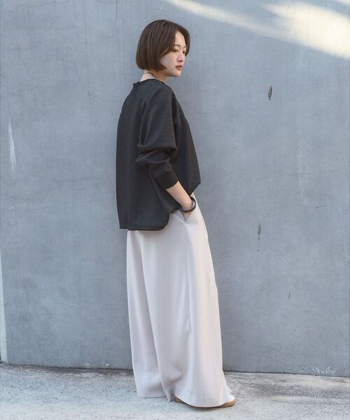 qualite / カリテ スウェット | 【ラフすぎない大人のスウェット】ラメスウェットプルオーバー | 詳細11