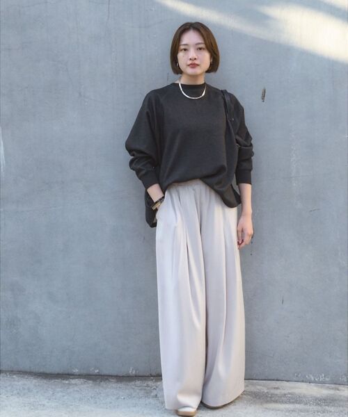 qualite / カリテ スウェット | 【ラフすぎない大人のスウェット】ラメスウェットプルオーバー | 詳細12