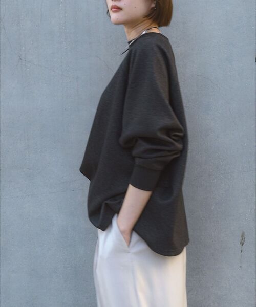 qualite / カリテ スウェット | 【ラフすぎない大人のスウェット】ラメスウェットプルオーバー | 詳細13