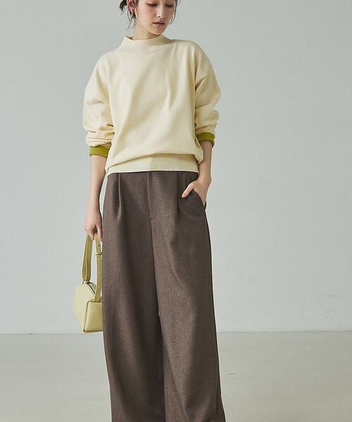 qualite / カリテ ニット・セーター | バイカラーハイネックプルオーバー【予約】 | 詳細1