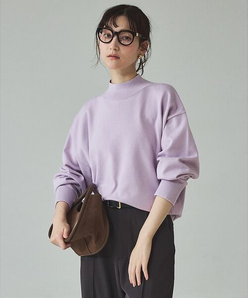 qualite / カリテ ニット・セーター | バイカラーハイネックプルオーバー | 詳細12