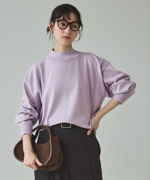 qualite / カリテ ニット・セーター | バイカラーハイネックプルオーバー | 詳細13