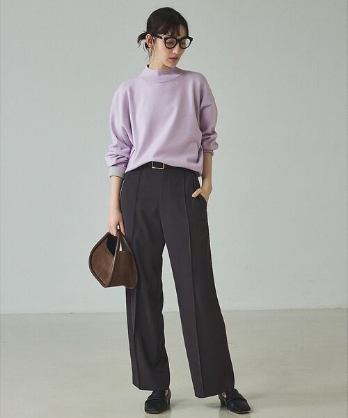 qualite / カリテ ニット・セーター | バイカラーハイネックプルオーバー | 詳細15