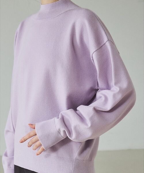 qualite / カリテ ニット・セーター | バイカラーハイネックプルオーバー | 詳細20