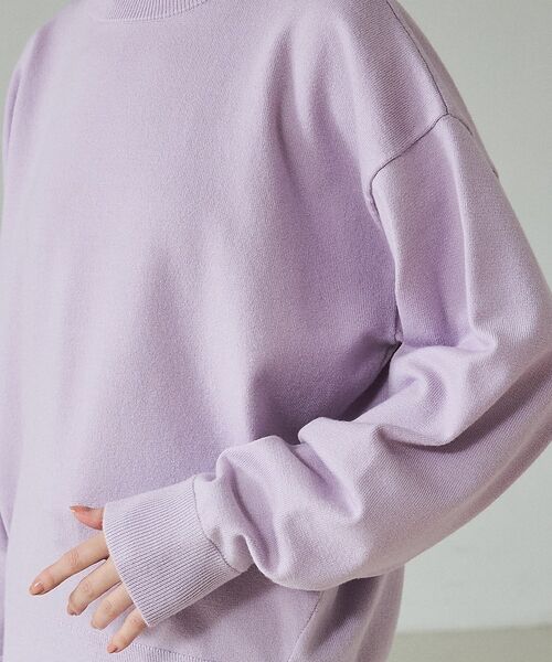 qualite / カリテ ニット・セーター | バイカラーハイネックプルオーバー【予約】 | 詳細19