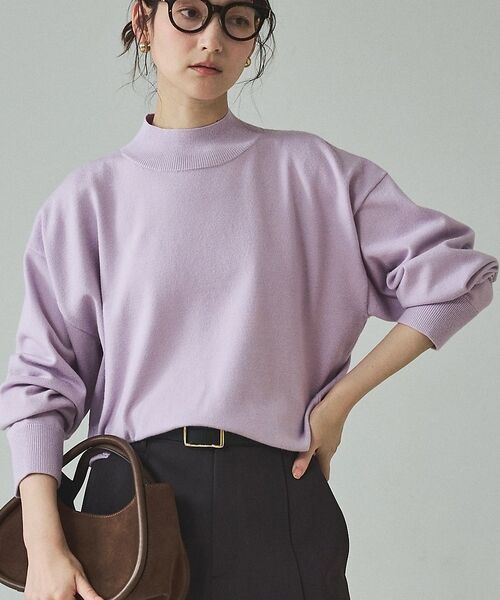 qualite / カリテ ニット・セーター | バイカラーハイネックプルオーバー【予約】 | 詳細22