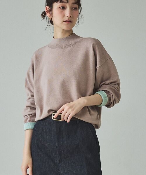 qualite / カリテ ニット・セーター | バイカラーハイネックプルオーバー【予約】 | 詳細25