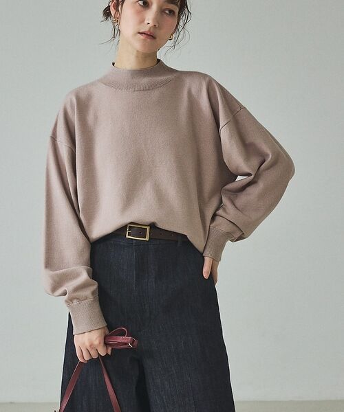 qualite / カリテ ニット・セーター | バイカラーハイネックプルオーバー【予約】 | 詳細30