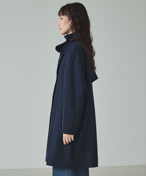 qualite / カリテ トレンチコート | 【大人のスプリングコート】オーバースタンドコート【予約】 | 詳細16
