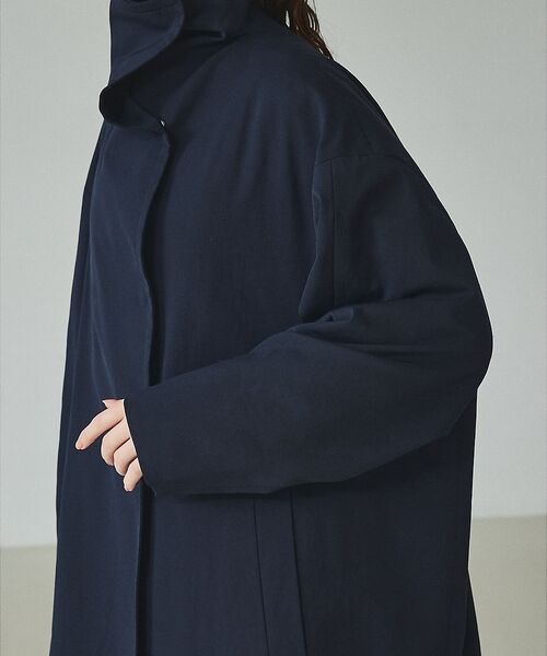 qualite / カリテ トレンチコート | 【大人のスプリングコート】オーバースタンドコート【予約】 | 詳細22