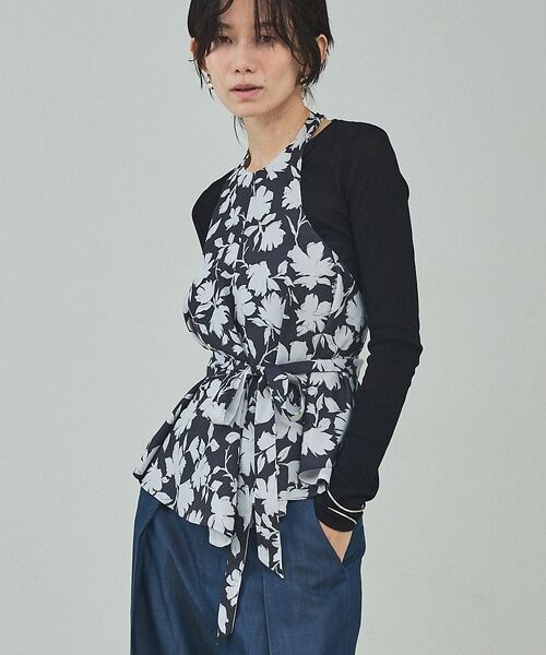 qualite / カリテ キャミソール・チューブトップ | シルエットフラワーホルターネック【予約】 | 詳細3