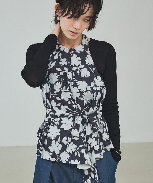 qualite / カリテ キャミソール・チューブトップ | シルエットフラワーホルターネック【予約】 | 詳細4