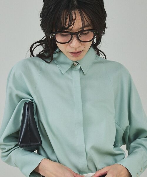 qualite / カリテ シャツ・ブラウス | 【セットアップ対応】テンセルハイツイストシャツ【予約】 | 詳細9