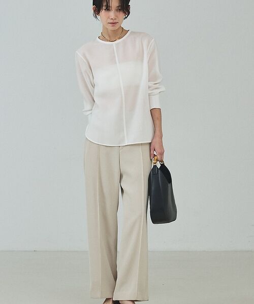 qualite / カリテ シャツ・ブラウス | シアーTブラウス【予約】 | 詳細1