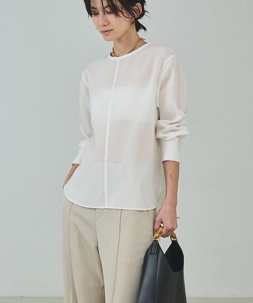 qualite / カリテ シャツ・ブラウス | シアーTブラウス【予約】 | 詳細14