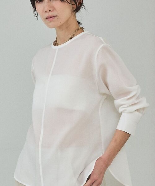 qualite / カリテ シャツ・ブラウス | シアーTブラウス【予約】 | 詳細15