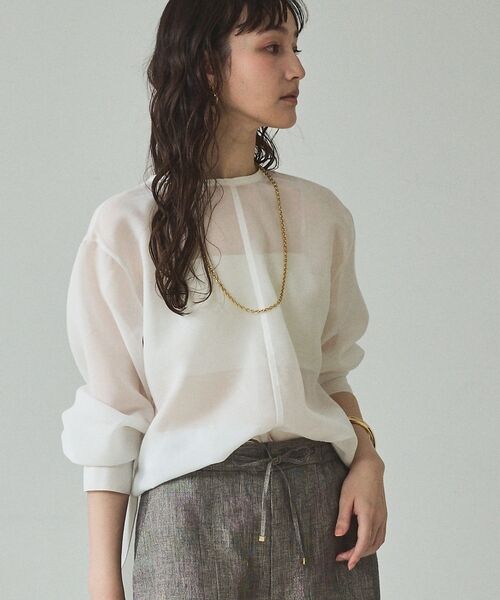 qualite / カリテ シャツ・ブラウス | シアーTブラウス | 詳細20