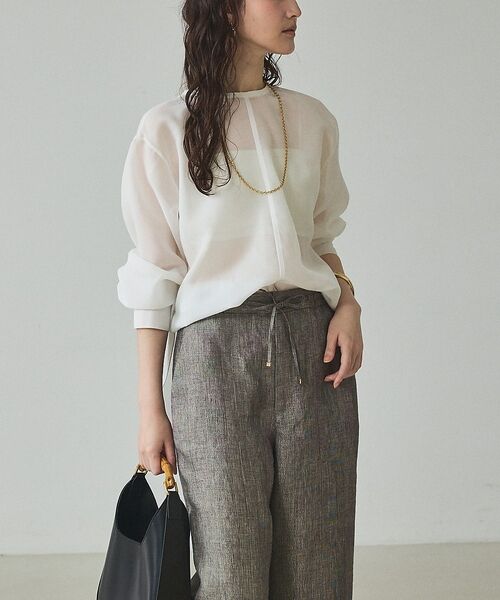 qualite / カリテ シャツ・ブラウス | シアーTブラウス【予約】 | 詳細7