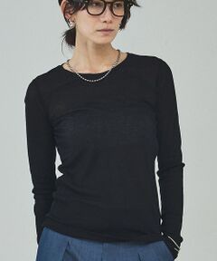 qualite / カリテ Tシャツ | シアーテレコロングスリーブT【予約】